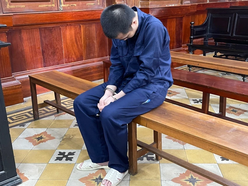 Nguyễn Đăng Khoa tại phiên toà sơ thẩm. Ảnh: HỮU ĐĂNG kẻ giết người
