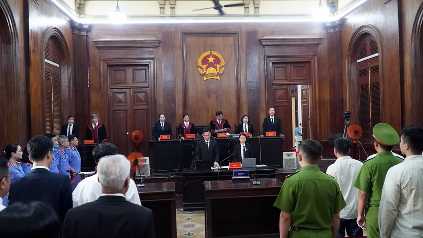 Một phiên tòa xét xử vụ án hình sự tại TAND TP.HCM. Ảnh: NGUYỄN TIẾN cải cách tư pháp