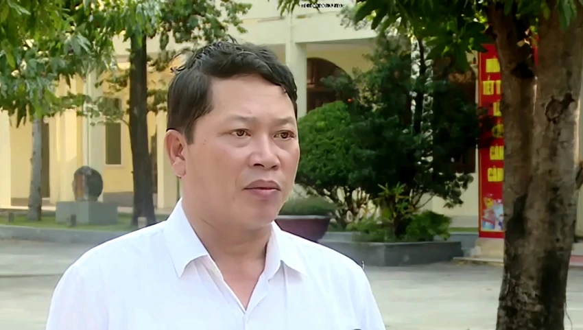 Ông Hoàng Công Thanh, Phó Chủ tịch UBND quận Sơn Trà thông tin. Ảnh: MINH TRƯỜNG. hoang-cong-thanh-son-tra.jpg