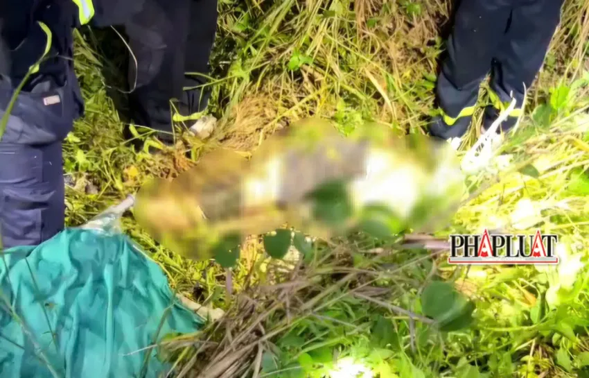 Thi thể nạn nhân được tìm thấy trên núi Sơn Trà, đoạn gần chân núi. Ảnh: MINH TRƯỜNG. gen-h-z6785322275165_5d0c10453ee98d0e1ff441b95ccc35c9.jpg