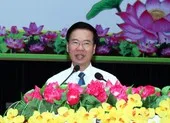 Tổng bí thư, Chủ tịch nước chúc Tết Đảng bộ, quân, dân Hà Nội ảnh 3 Thường trực Ban Bí thư thăm, chúc Tết Sư đoàn 9 ở huyện Củ Chi