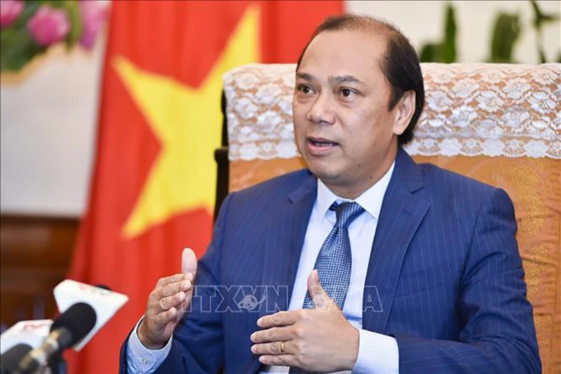 Đại sứ Việt Nam tại Mỹ Nguyễn Quốc Dũng. Ảnh: TTXVN dacphaivien.jpg