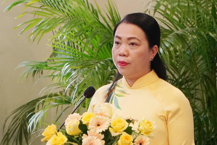 Chủ nhiệm Ủy ban về người Việt Nam ở nước ngoài TP.HCM Vũ Thị Huỳnh Mai. Ảnh: BẢO PHƯƠNG vu-thi-huynh-mai.jpg