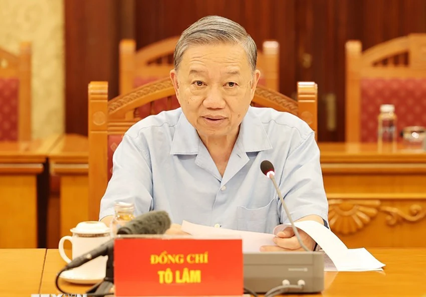 Tổng Bí thư, Chủ tịch nước Tô Lâm phát biểu tại phiên họp. Ảnh: TTXVN 3-noi-dung-lon-trong-xay-dung-van-kien-dai-hoi-xiv-cua-dang (3).jpg