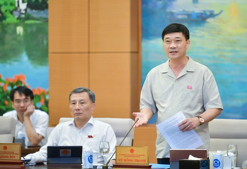 Chủ nhiệm Ủy ban Kinh tế Vũ Hồng Thanh. Ảnh: PHẠM THẮNG Áp thuế VAT 5% với phân bón, nông dân chịu tác động lớn do giá bán sẽ tăng