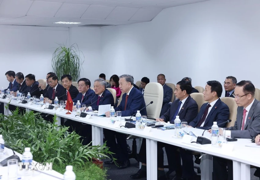 Tổng Bí thư, Chủ tịch nước Tô Lâm hội kiến Thủ tướng Cuba Manuel Marrero Cruz. Ảnh: TTXVN mo-ra-giai-doan-moi-hop-tac-toan-dien-trong-quan-he-viet-nam-cuba.jpg