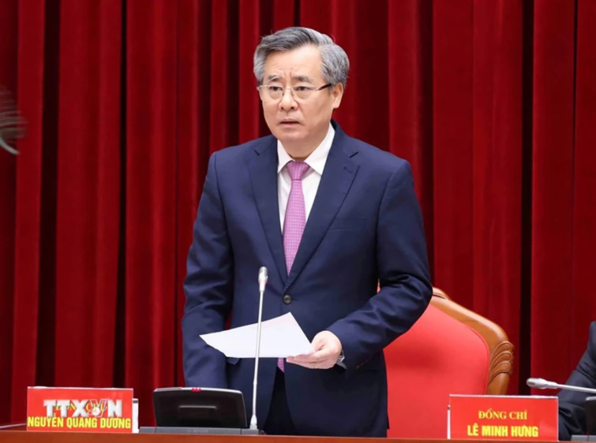Ủy Viên Trung ương Đảng, Phó trưởng Ban Tổ chức Trung ương Nguyễn Quang Dương. Ảnh: TTXVN ttxvn-hoi-nghi-toan-quoc-tong-ket-cong-tac-to-chuc-xay-dung-dang-nam-2024-7-2546.jpg