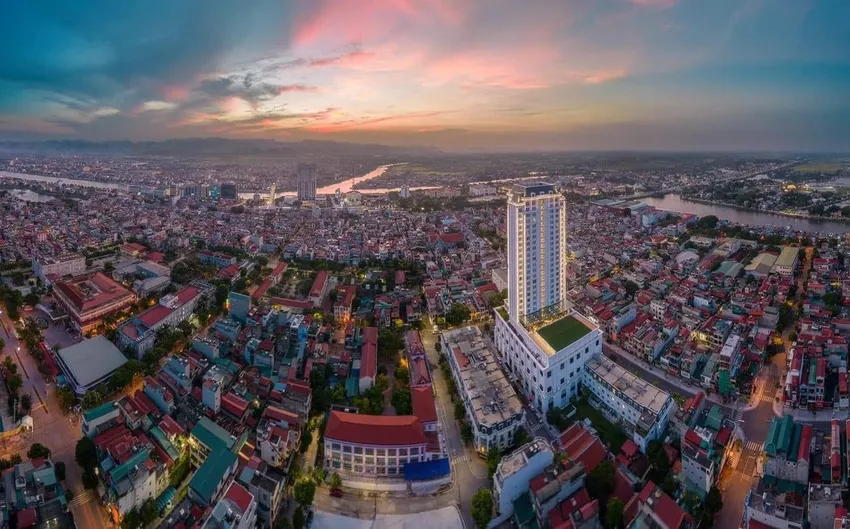 Một góc TP Phủ Lý nhìn từ trên cao xuống. Ảnh: TRUNG NGUYÊN/ĐẢNG CỘNG SẢN Cả nước hiện có bao nhiêu đơn vị cấp huyện, xã sau khi sáp nhập?