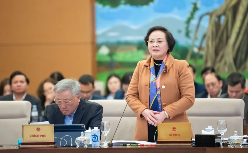 Bộ trưởng Bộ Nội vụ Phạm Thị Thanh Trà. Ảnh: VGP Dự kiến, Bộ Nội vụ tổ chức Hội nghị toàn quốc triển khai sắp xếp cấp tỉnh, cấp xã trước 18-4
