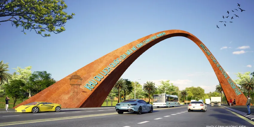 Phối cảnh cổng vào khu du lịch quốc gia Mũi Né. khu-du-lich-quoc-gia-mui-ne (2).png