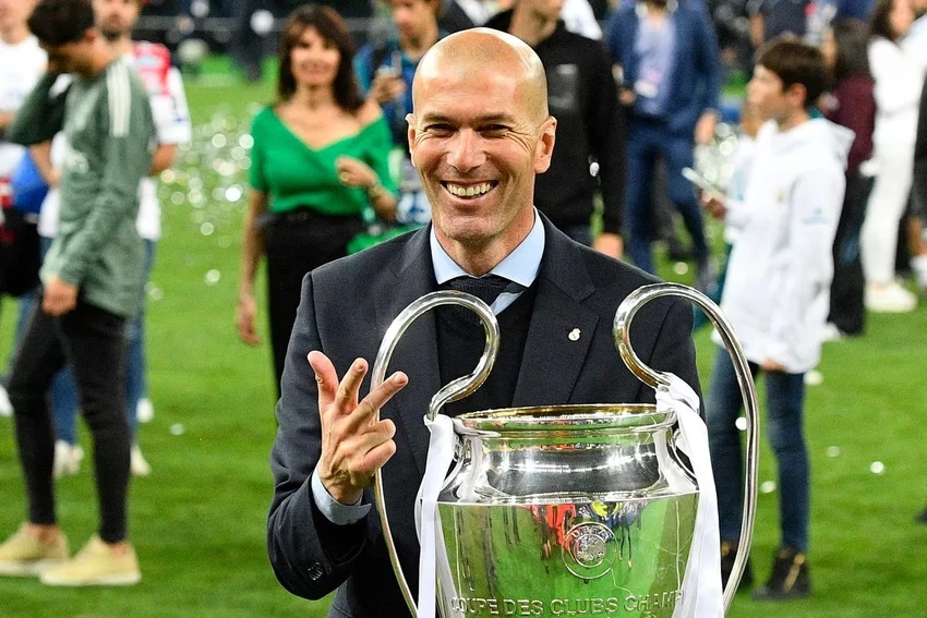Zidane đã dẫn dắt Real Madrid đến 3 danh hiệu Champions League. ẢNH: GETTY zidane-real-madrid.jpg