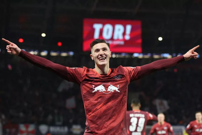 Sesko phát triển mạnh mẽ tại RB Leipzig kể từ khi từ chối gia nhập MU. ẢNH: GETTY từ chối gia nhập MU,MU,sesko