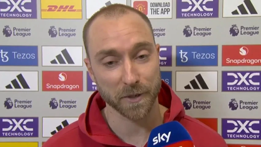 Eriksen thừa nhận trọng tài giúp MU ghi bàn vào lưới Arsenal khi lập hàng rào quá xa. ẢNH: SKY SPORTS Eriksen thừa nhận trọng tài giúp MU ghi bàn vào lưới Arsenal,MU,Arsenal