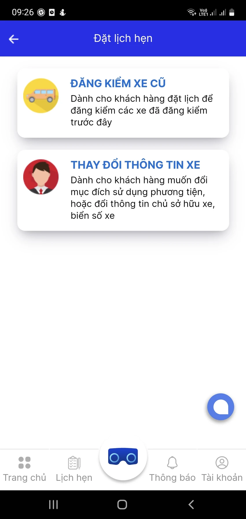 Người dùng có thể thay đổi thông tin chủ xe ngay trên app TTDK. (Ảnh chụp màn hình) Người dùng có thể thay đổi thông tin chủ xe ngay trên app TTDK.