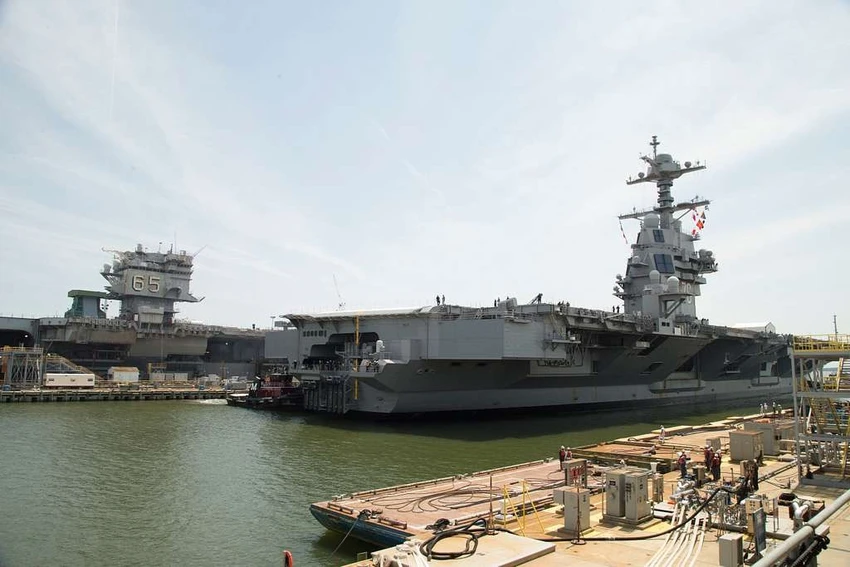 Tàu sân bay USS Gerald R. Ford của Hải quân Mỹ. Ảnh: HẢI QUÂN MỸ Ngành đóng tàu quân sự: Bài toán nan giải cho hải quân Mỹ