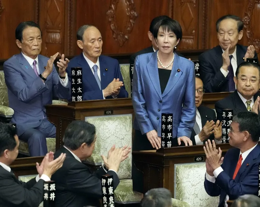 Chủ tịch Đảng Dân chủ Tự do (LDP) Sanae Takaichi - người vừa được bầu làm thủ tướng Nhật. Ảnh: KYODO NEWS 2.jpg