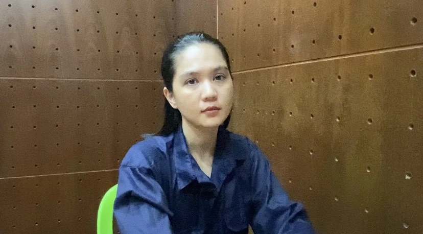 Người mẫu Ngọc Trinh tại CQĐT. Ảnh: HT Ngọc Trinh