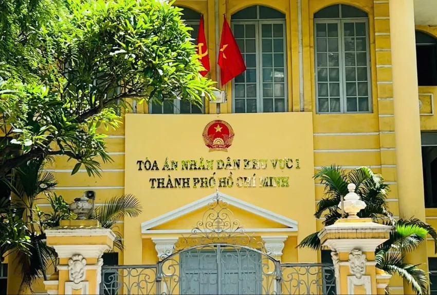 TAND khu vực 1 TP.HCM có trụ sở chính tại số 6 Lý Tự Trọng, phường Sài Gòn, TP.HCM. Ảnh: NT TAND khu vực 1 TP.HCM có trụ sở chính tại số 6 Lý Tự Trọng, phường Sài Gòn, TP.HCM. Ảnh: NT