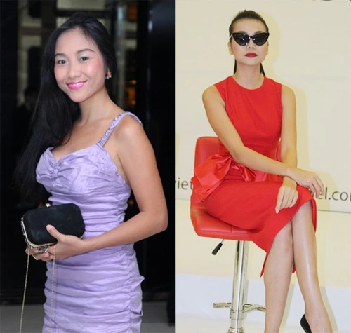 2. Chọn chất liệu kém tinh tế Chấtlụa nhàucủa Đoan Trang dường như làm giảm hẳnvẻ sang trọng cho chiếc váy mà cô mặc dự event. Một người nổi tiếng ăn mặc đẹp như Thanh Hằng cũng khótránh khỏi có lúcsơ suất khi cốmix thêm thắt lưng bằng vải bóng cho chiếc váy đỏ. a10-2204-1381294234.jpg