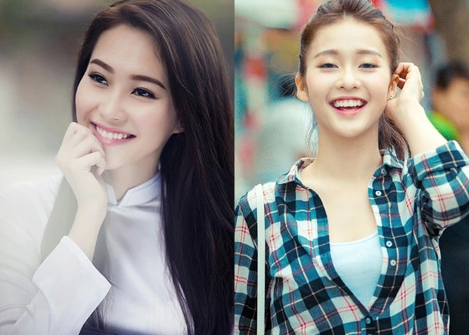 Khả Ngân giống Đặng Thu Thảo từ khuôn miệng đến nét cười tươi, sống mũi. Tuy nhiên hot girl nhìn nhanh nhẹn và trong trẻo hơn cả Hoa hậu. Khả Ngân giống Đặng Thu Thảo từ khuôn miệng đến nét cười tươi, sống mũi. Tuy nhiên hot girl nhìn nhanh nhẹn và trong trẻo hơn cả Hoa hậu.