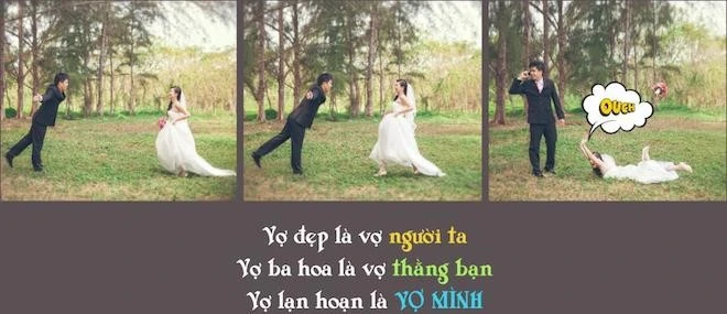Để có được những tấm ảnh ưng ý, đôi vợ chồng trẻ đã phải chụp tại 5 địa điểm khác nhau trong suốt 2 ngày liên tiếp. Nhập mô tả cho ảnh