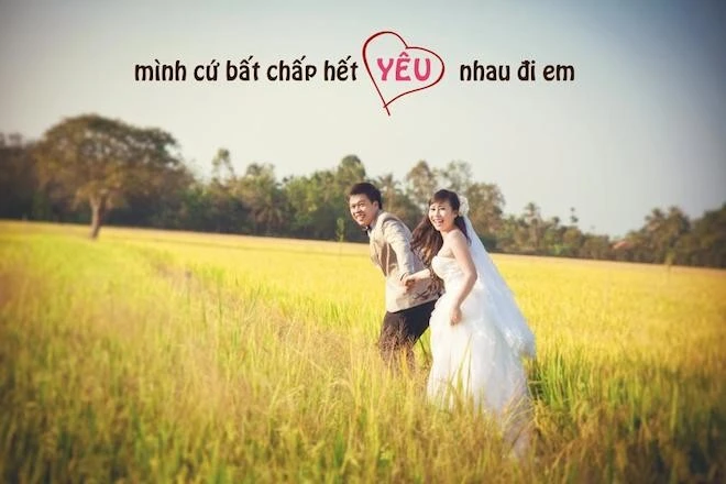 Chàng trai trẻ tuổi cho biết thêm: "Bộ ảnh là ý tưởng của cả vợ lẫn chồng dotrong cuộc sống hàng ngày hai đứa cũng có tính hài hước nhè nhẹ". Nhập mô tả cho ảnh