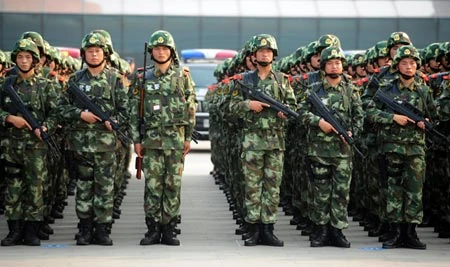 Trung Quốc liên tiếp tập trận thị uy trước lễ quốc khánh ảnh 1 Trung Quốc liên tiếp tập trận thị uy trước lễ quốc khánh ảnh 1