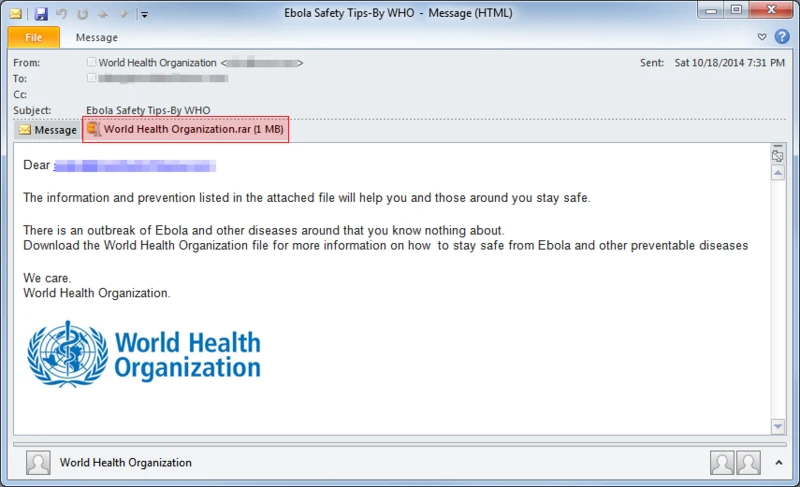 Tin tặc phát tán virus Ebola … trên mạng ảnh 1