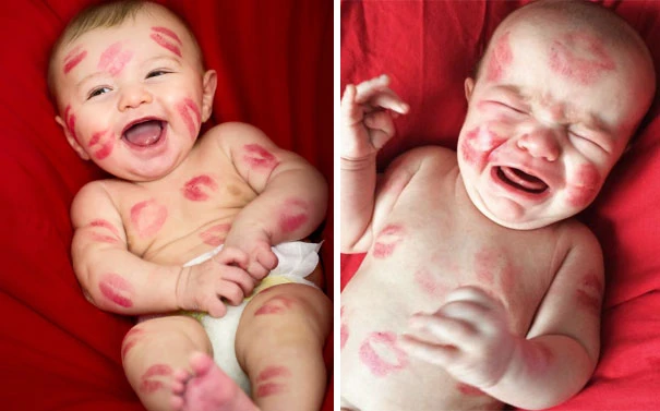 Mình không thích bị hôn khắp người như vậy đâu.