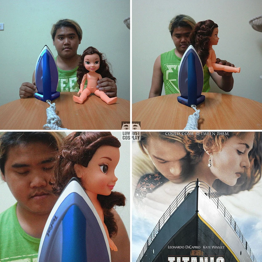Hay tự biến mình thành Jack trong Titanic chỉ nhờ vào chiếc bàn là và một con búp bê.