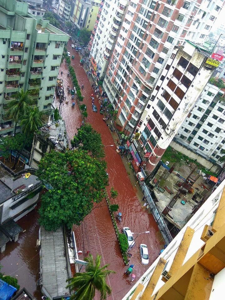 Xuất hiện dòng sông máu tại thủ đô Bangladesh ảnh 5