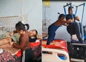 Câu chuyện cảm động về cô bé 6 tuổi chăm cha tật nguyền