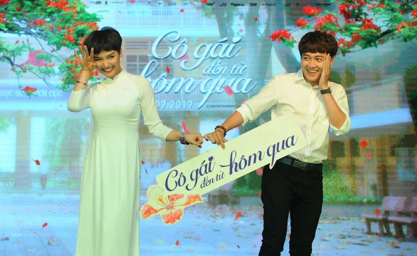 Đôi bạn Việt An (Miu Lê) và Văn Thư (Ngô Kiến Huy) trong Cô gái đến từ hôm qua.