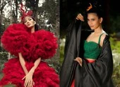 Hoàng Thùy, Trương Thị May đọ dáng giữa rừng thông