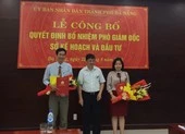 Sở Kế hoạch Đà Nẵng có 2 phó giám đốc mới 