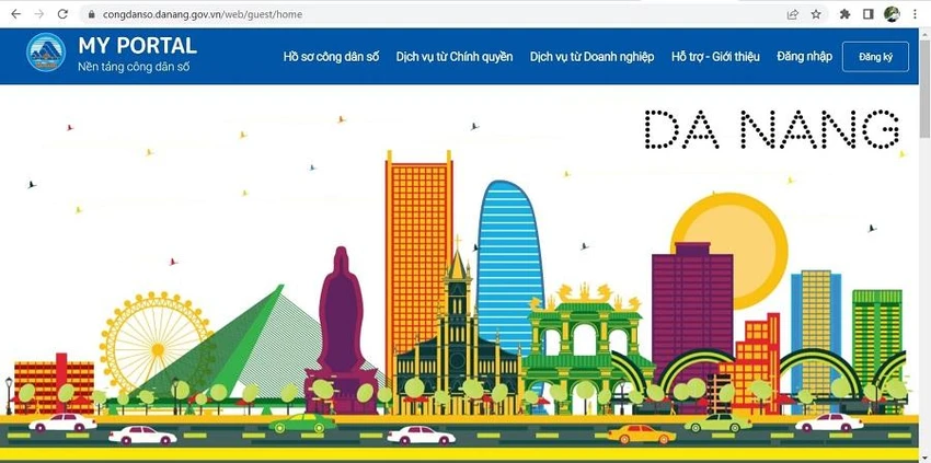 Nền tảng Công dân số - My Portal Đà Nẵng. Ảnh: TẤN VIỆT Nền tảng Công dân số - My Portal Đà Nẵng. Ảnh: TẤN VIỆT