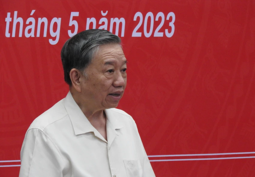 Bộ trưởng Bộ Công an Tô Lâm. Ảnh: TH Bộ trưởng Bộ Công an Tô Lâm. Ảnh: TH