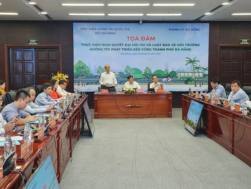 Tọa đàm do Học viện Chính trị Quốc gia Hồ Chí Minh phối hợp Thành ủy Đà Nẵng tổ chức. Ảnh: TẤN VIỆT đà nẵng