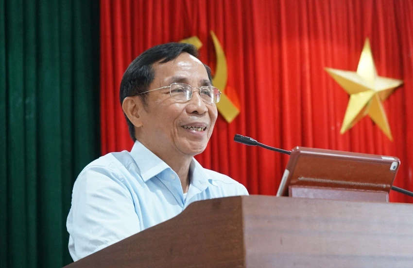 Trung tướng Nguyễn Thanh Tuấn, nguyên Cục trưởng Cục tuyên huấn Tổng cục chính trị Quân đội nhân dân Việt Nam. Ảnh: TẤN VIỆT nguyễn thanh tuấn