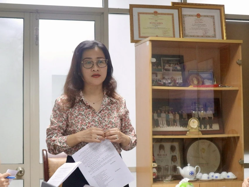 Vụ trưởng Vụ BHYT Trần Thị Trang. Ảnh tư liệu: TT