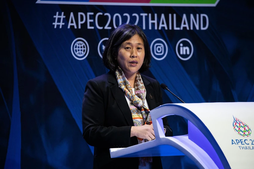 Đại diện Thương mại Mỹ Katherine Tai. Ảnh: Lauren DeCicca/GETTY IMAGES Đại diện Thương mại Mỹ Katherine Tai. Ảnh: Lauren DeCicca/GETTY IMAGES