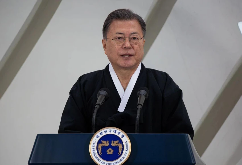 Cựu Tổng thống Hàn Quốc Moon Jae-in. Ảnh: REUTERS Cựu Tổng thống Hàn Quốc Moon Jae-in. Ảnh: REUTERS