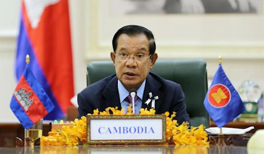 Thủ tướng Campuchia Hun Sen. Ảnh: TWITTER Thủ tướng Campuchia Hun Sen. Ảnh: TWITTER