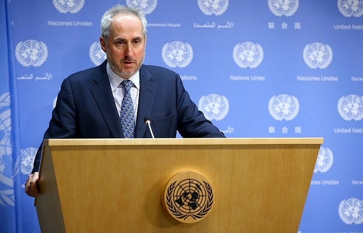 Người phát ngôn của LHQ Stephane Dujarric. Ảnh: Volkan Furuncu/ANADOLU AGENCY/GETTY IMAGES