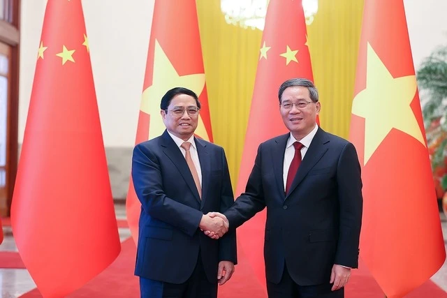 Thủ tướng Phạm Minh Chính và Thủ tướng Trung Quốc Lý Cường - Ảnh: Nhật Bắc/VGP Thủ tướng Phạm Minh Chính và Thủ tướng Trung Quốc Lý Cường - Ảnh: Nhật Bắc/VGP