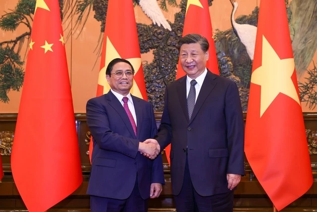 Thủ tướng Phạm Minh Chính hội kiến Tổng Bí thư, Chủ tịch Trung Quốc Tập Cận Bình - Ảnh: Nhật Bắc/VGP Thủ tướng Phạm Minh Chính hội kiến Tổng Bí thư, Chủ tịch Trung Quốc Tập Cận Bình - Ảnh: Nhật Bắc/VGP