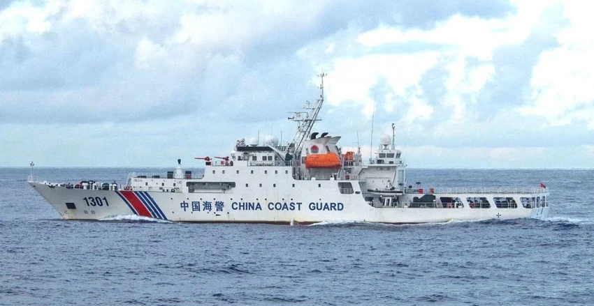 Một tàu hải cảnh Trung Quốc. Ảnh: KYODO NEWS Một tàu hải cảnh Trung Quốc. Ảnh: KYODO NEWS