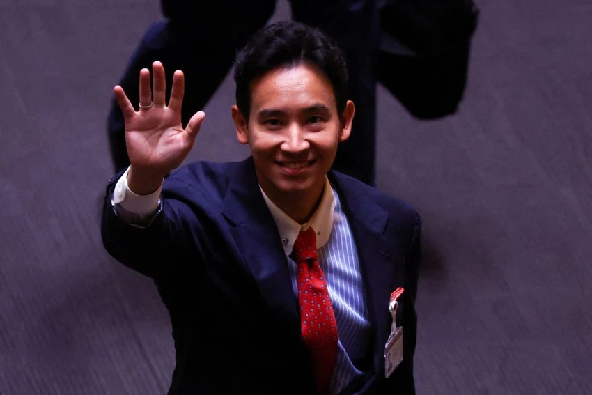 Lãnh đạo đảng Tiến bước Pita Limjaroenrat. Ảnh: Athit Perawongmetha/REUTERS Lãnh đạo đảng Tiến bước Pita Limjaroenrat. Ảnh: Athit Perawongmetha/REUTERS