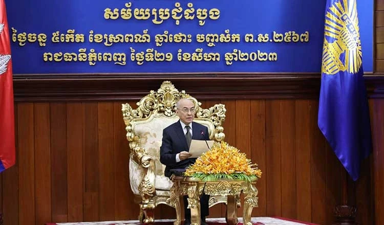 Nhà Vua Campuchia Norodom Sihamoni. Ảnh: KHMER TIMES Nhà Vua Campuchia Norodom Sihamoni. Ảnh: KHMER TIMES