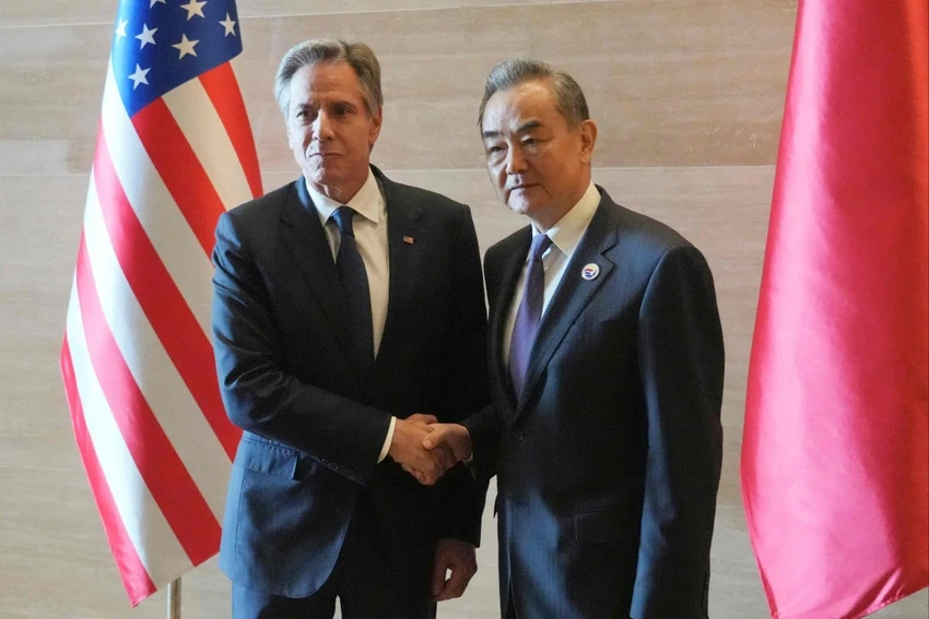 Hội nghị Bộ trưởng Ngoại giao ASEAN, Ông Blinken và ông Vương Nghị hội đàm.png